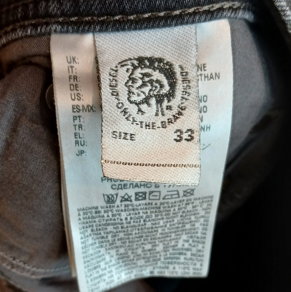 Diesel Tepphar slim carrot jeans 33x32 - Picture 8 of 9